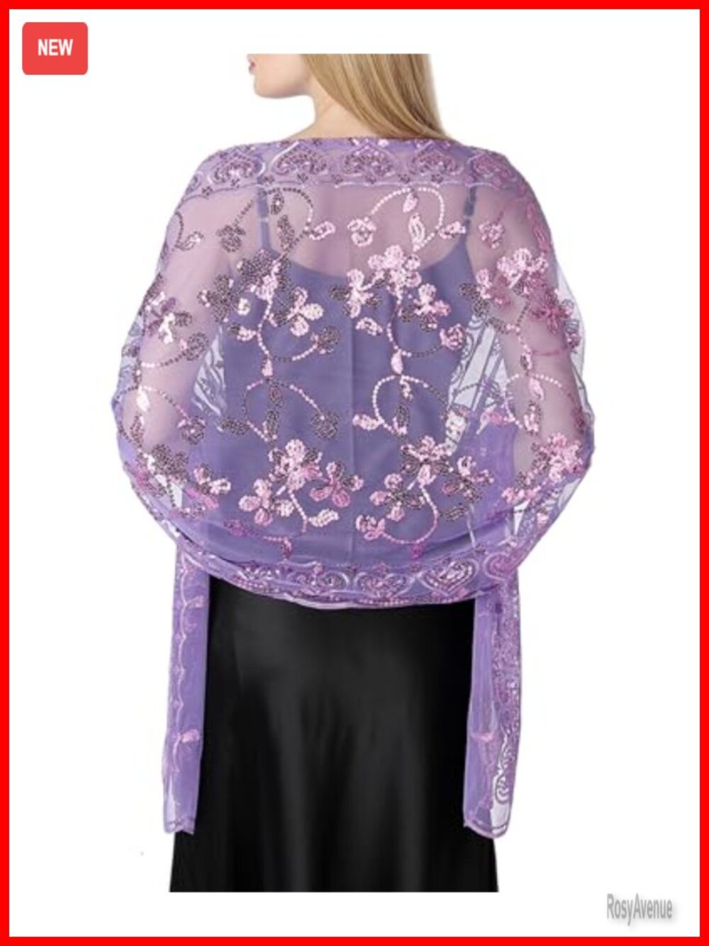Chiffon Shawl Wrap Evening Wedding Formal Sheer Floral
